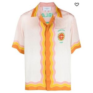 Casablanca printed short sleeved shirt